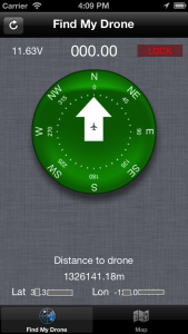 Find My Drone (Main Screen)